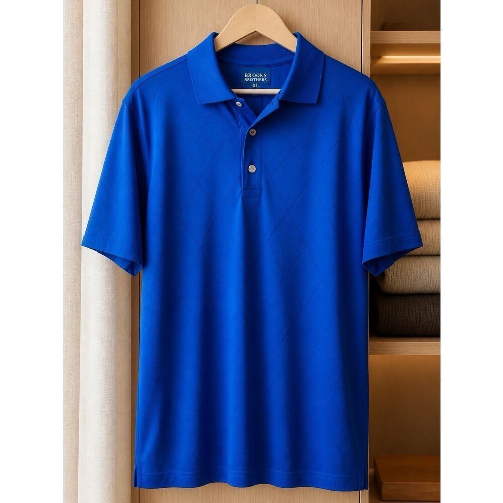 Brooks Brothers Men’s Royal Blue Polo Shirt Size XL